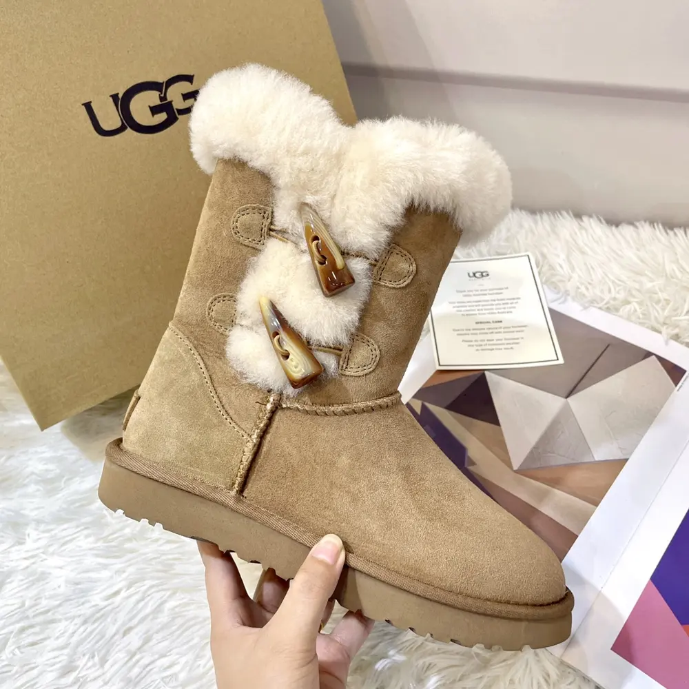 UGG’s new horn button snow boots are here