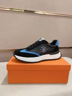 Hermès men’s color matching sports shoes