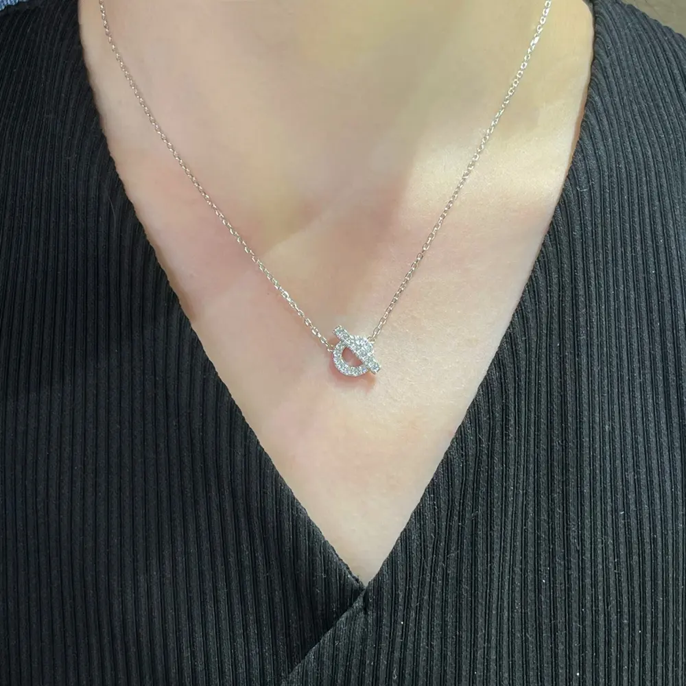 Hermes OT buckle necklace